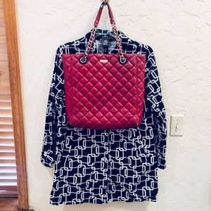 Beautiful Black & White Geometric Design Coat